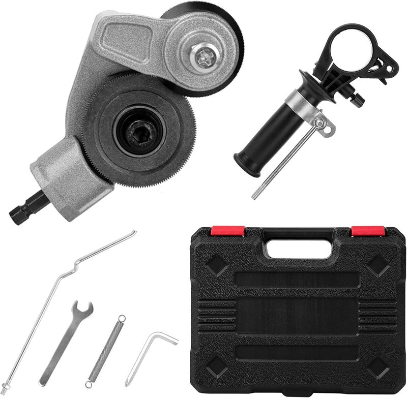 Fenduoer Upgraded Electric Drill Plate Cutter, Metal Nibble Drill Attachment, DIY Metal Drill Attachments,Sheet Metal Cutter for Cutting Iron, Still, Cooper, Aluminum - Image 1